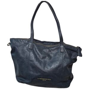 Liebeskind Navy Blue Leather Tote Bag